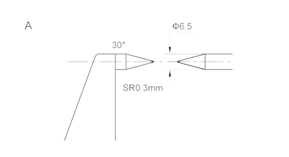 Digital-Messschrauben mit 2 HM Spitzen 30,Abl. 0,001 mm