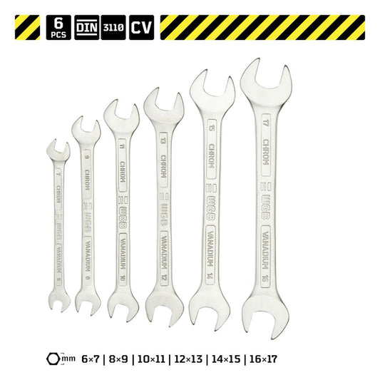 Steeksleutel-set, 6-17mm, DIN 3110