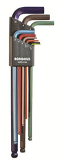 Haakse inbusset 1.5-10mm lang BLX9MXLCG Kogelkop ColorGuard