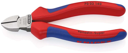 KNIPEX 70 02 140 Zijsnijtang met meer-componenten greep zwart geatramenteerd 140 mm