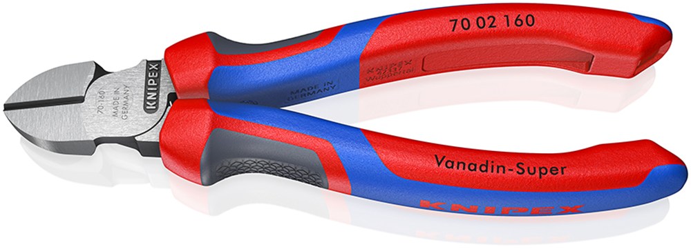 KNIPEX 70 02 160 Zijsnijtang met comfortgrepen zwart geatramenteerd 160 mm