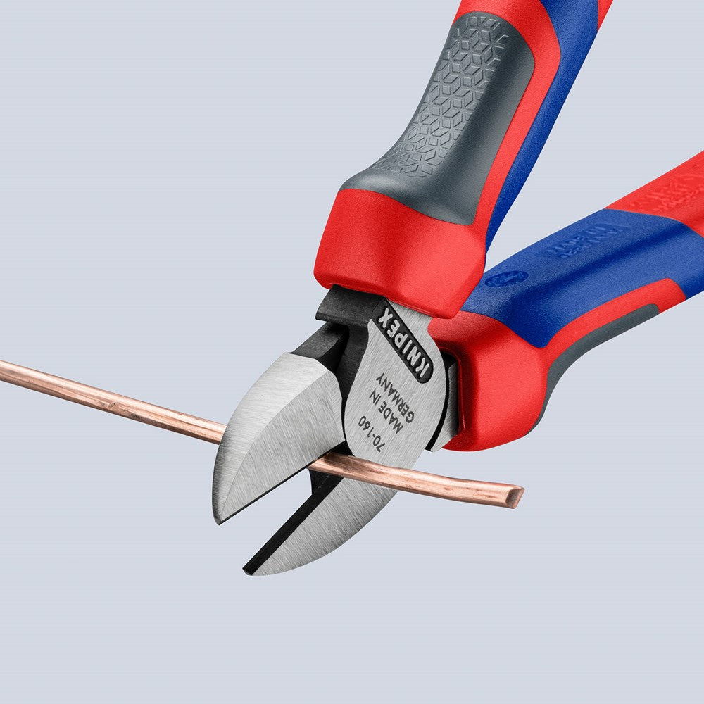 KNIPEX 70 02 160 Zijsnijtang met comfortgrepen zwart geatramenteerd 160 mm