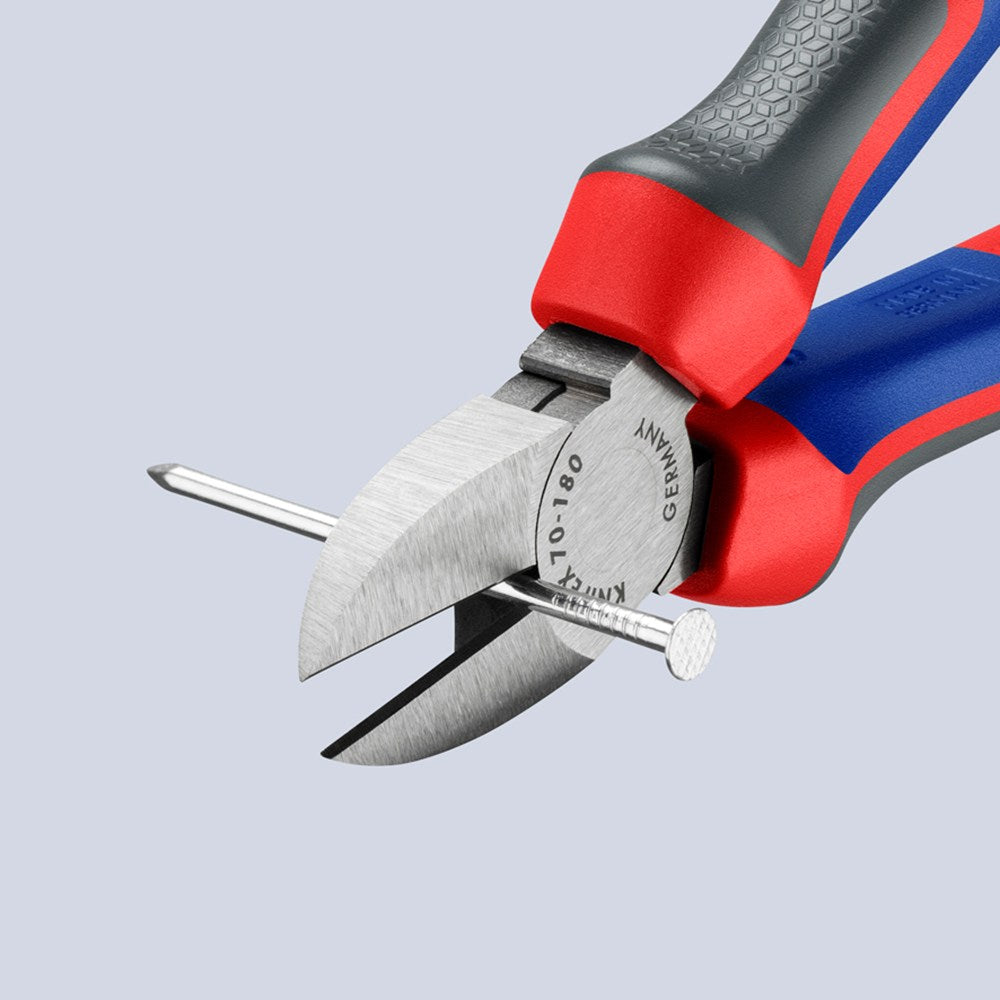 KNIPEX 70 02 180 Zijsnijtang met comfortgrepen zwart geatramenteerd 180 mm