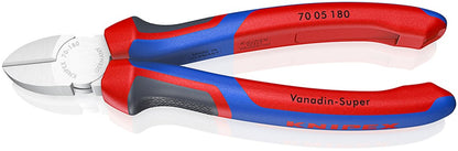 KNIPEX 70 05 180 Zijsnijtang met comfortgrepen verchroomd 180 mm