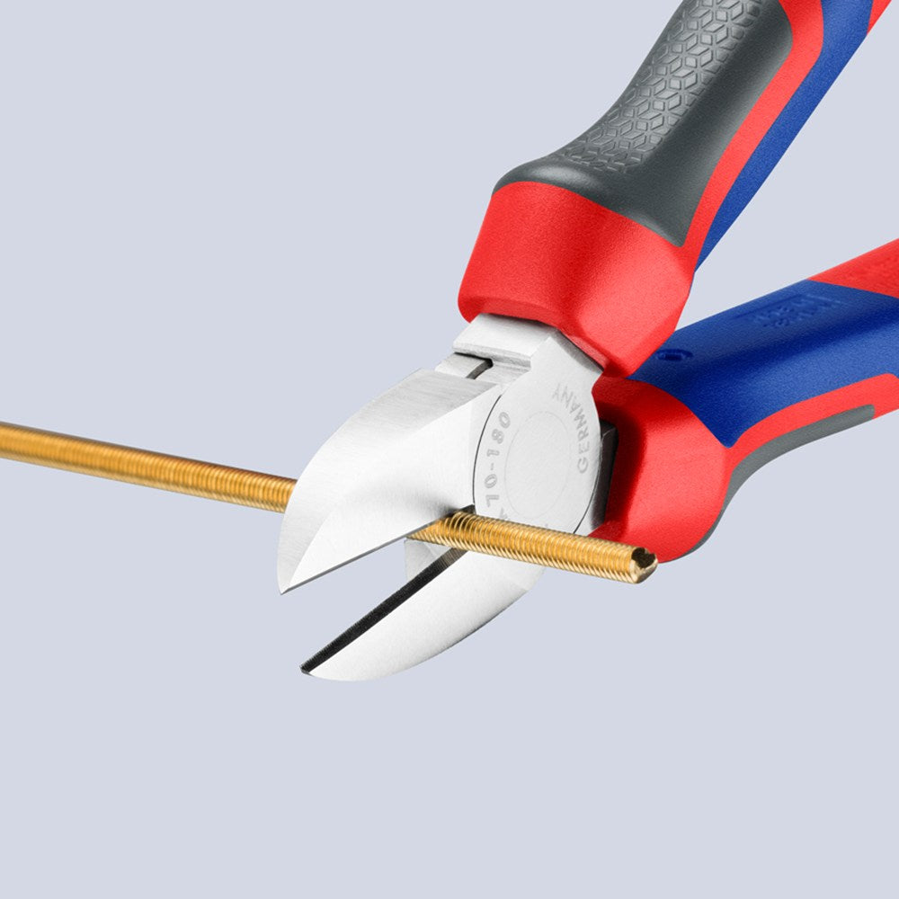 KNIPEX 70 05 180 Zijsnijtang met comfortgrepen verchroomd 180 mm