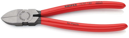 KNIPEX 72 01 180 Zijsnijtangen voor kunststof met kunststof bekleed 180 mm
