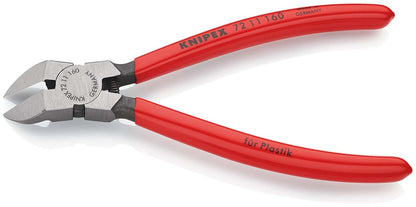 KNIPEX 72 11 160 Zijsnijtangen voor kunststof met kunststof bekleed 160 mm