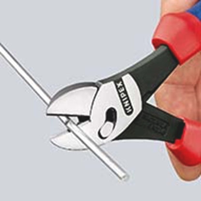 KNIPEX 73 72 180 BK TwinForce® Hoogwaardige zijsnijtangen met meer-componenten greep zwart geatramen