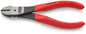 KNIPEX 74 01 140 Kracht-zijsnijtang met kunststof bekleed zwart geatramenteerd 140 mm