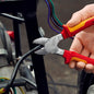 KNIPEX 74 06 200 Kracht-zijsnijtang geïsoleerd met meer-componentengrepen, VDE-getest verchroomd 200
