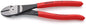 KNIPEX 74 21 200 Kracht-zijsnijtang met kunststof bekleed zwart geatramenteerd 200 mm