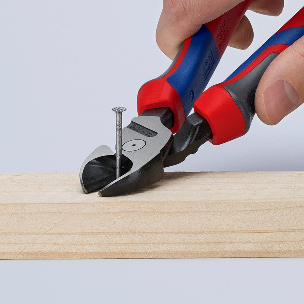 KNIPEX 74 22 200 Kracht-zijsnijtang met comfortgrepen zwart geatramenteerd 200 mm