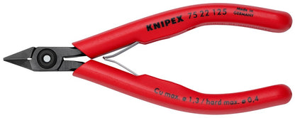 KNIPEX 75 22 125 Elektronica-zijsnijtang met kunststof bekleed gebruineerd 125 mm