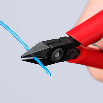 KNIPEX 75 22 125 Elektronica-zijsnijtang met kunststof bekleed gebruineerd 125 mm