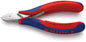 KNIPEX 77 12 115 Elektronica-zijsnijtang met doorgestoken scharnier met meer-componenten greep 115 m