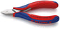 KNIPEX 77 32 115 Elektronica-zijsnijtang met doorgestoken scharnier met meer-componenten greep 115 m