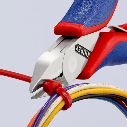 KNIPEX 77 42 115 Elektronica-zijsnijtang met doorgestoken scharnier met meer-componenten greep 115 m
