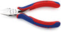 KNIPEX 77 42 130 Elektronica-zijsnijtang met doorgestoken scharnier met meer-componenten greep 130 m
