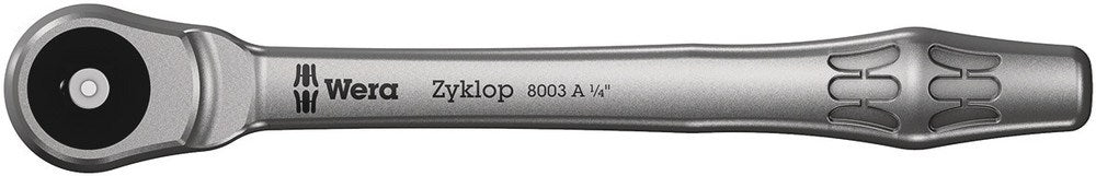 8003 A ZYKLOP METAL-RATEL MET DOORSTEEKVIERKANT MET 1/4"-AANDRIJVING, 141.0 MM
