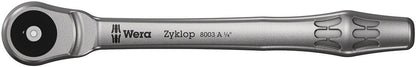 8003 A ZYKLOP METAL-RATEL MET DOORSTEEKVIERKANT MET 1/4"-AANDRIJVING, 141.0 MM