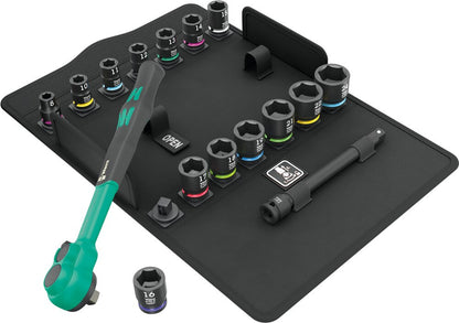 8100 SB 12 Zyklop Comfort ratelset, omschakelpal, 3/8" aandrijving, metrisch