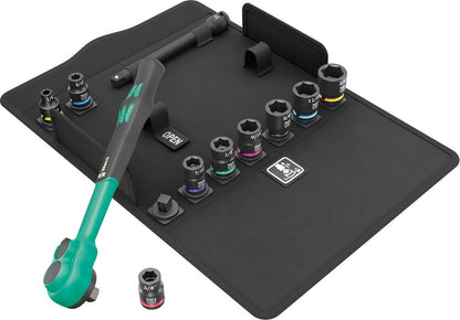 8100 SB 13 Zyklop Comfort ratelset, omschakelpal, 3/8" aandrijving, Imperial