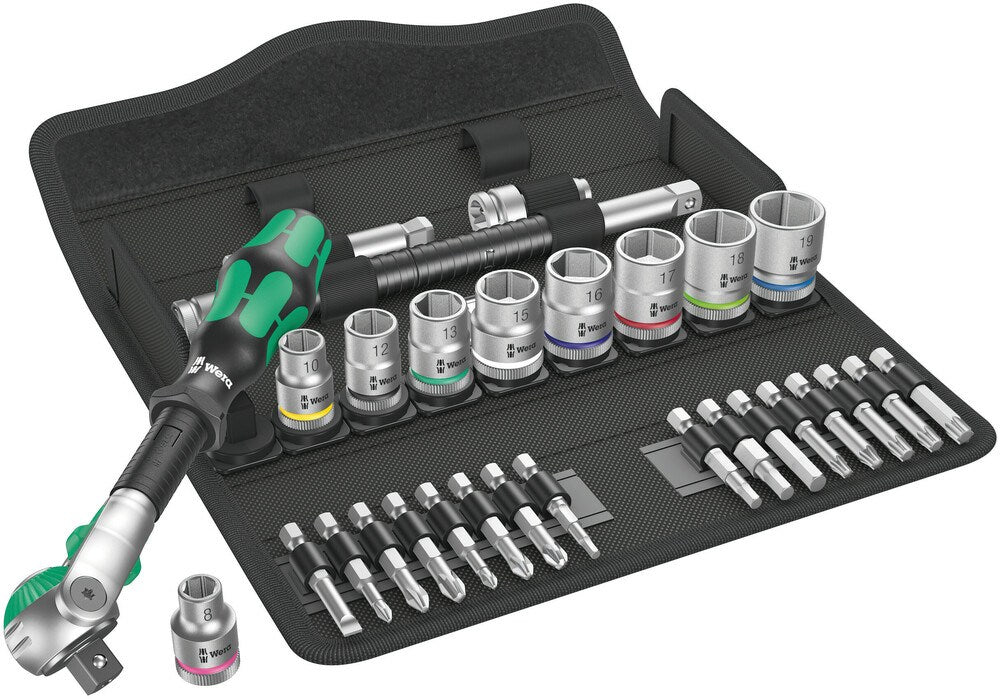 8100 SB 6 ZYKLOP SPEED-RATELSET, 3/8"-AANDRIJVING, METRISCH , 29-DELIG