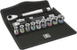 8100 SB HF 1 ZYKLOP METAL-RATELSET, OMSCHAKELPAL, 3/8"-AANDRIJVING, MET VASTHOUDFUNCTIE, METRISCH,