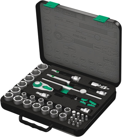8100 SC 4 ZYKLOP SPEED RATEL- EN DOPPENSET, 1/2"-AANDRIJVING, INCH, 38-DELIG