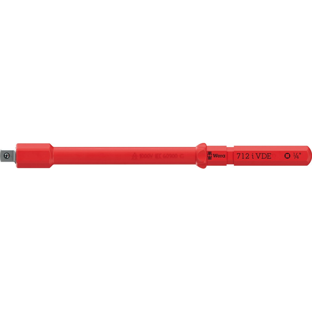 Kraftform Kompakt A VDE 712 i adapterkling, geïsoleerd, voor 1/4" doppen, 1/4" x 154 mm