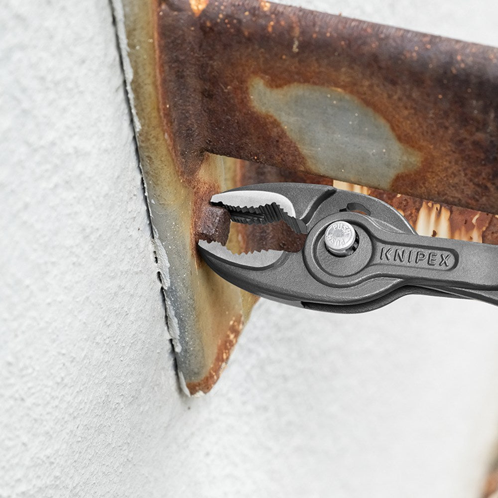 KNIPEX 82 01 200 TwinGrip® Voor- en zij-grijptang met antslip kunststof bekleed grijs geatramenteerd