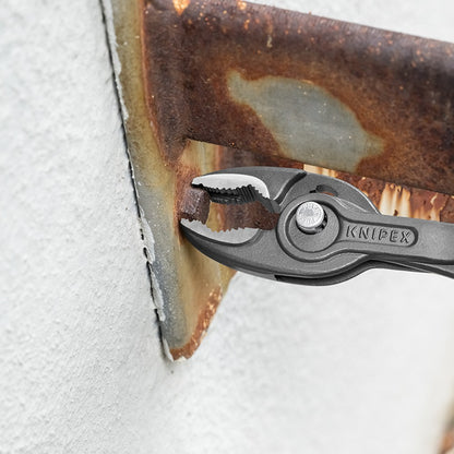 KNIPEX 82 01 200 TwinGrip® Voor- en zij-grijptang met antslip kunststof bekleed grijs geatramenteerd
