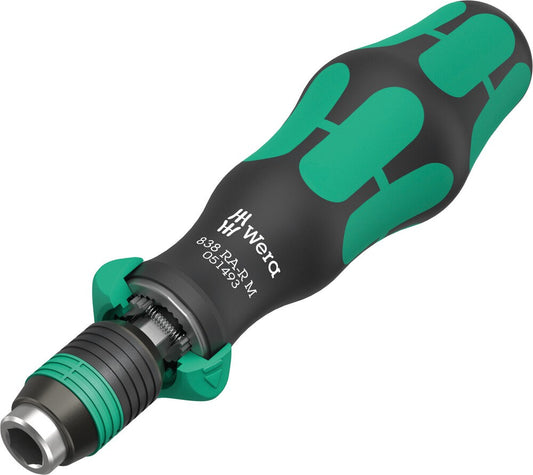 838 RA-R M bithandhouder met ratelfunctie, 1/4"