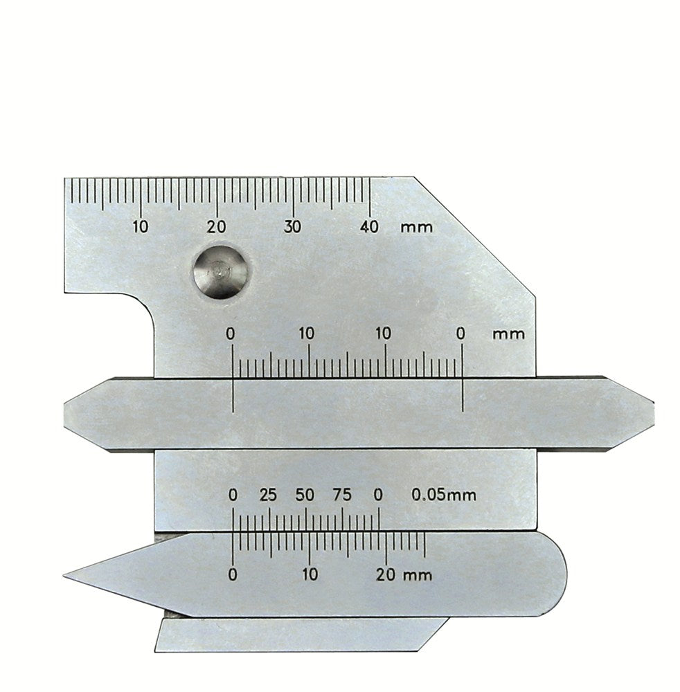 Universal Schweinahtlehre mattverchromt, Ablesung 1mm / 0,05mm