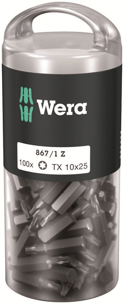 867/1 Z TORX® DIY 100, TX 10 X 25 MM (100 BITS PRO BOX)