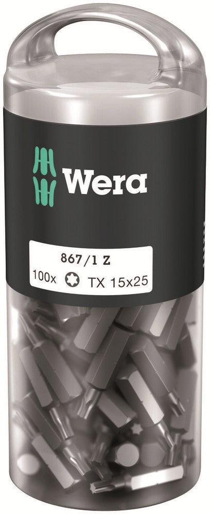 867/1 Z TORX® DIY 100, TX 15 X 25 MM (100 BITS PRO BOX)