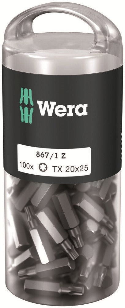 867/1 Z TORX® DIY 100, TX 20 X 25 MM (100 BITS PRO BOX)