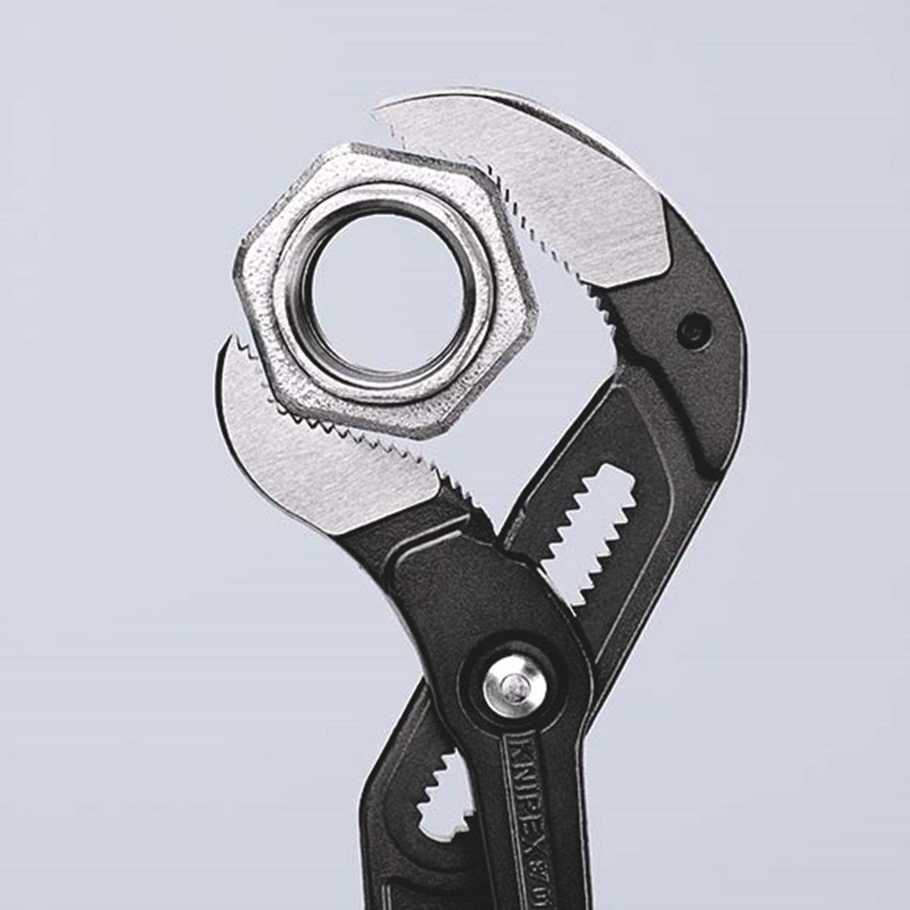 KNIPEX 87 01 560 Cobra® XXL Pijp- en waterpomptang met antslip kunststof bekleed grijs geatramenteer