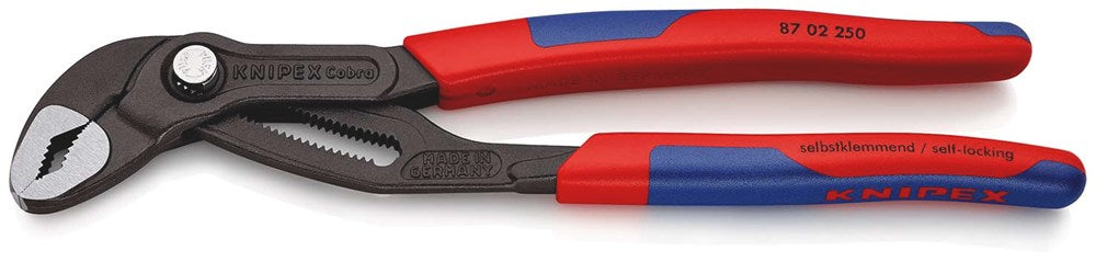 KNIPEX 87 02 250 Cobra® Hightech-waterpomptang met slanke meer-componentengrepen grijs geatramenteer