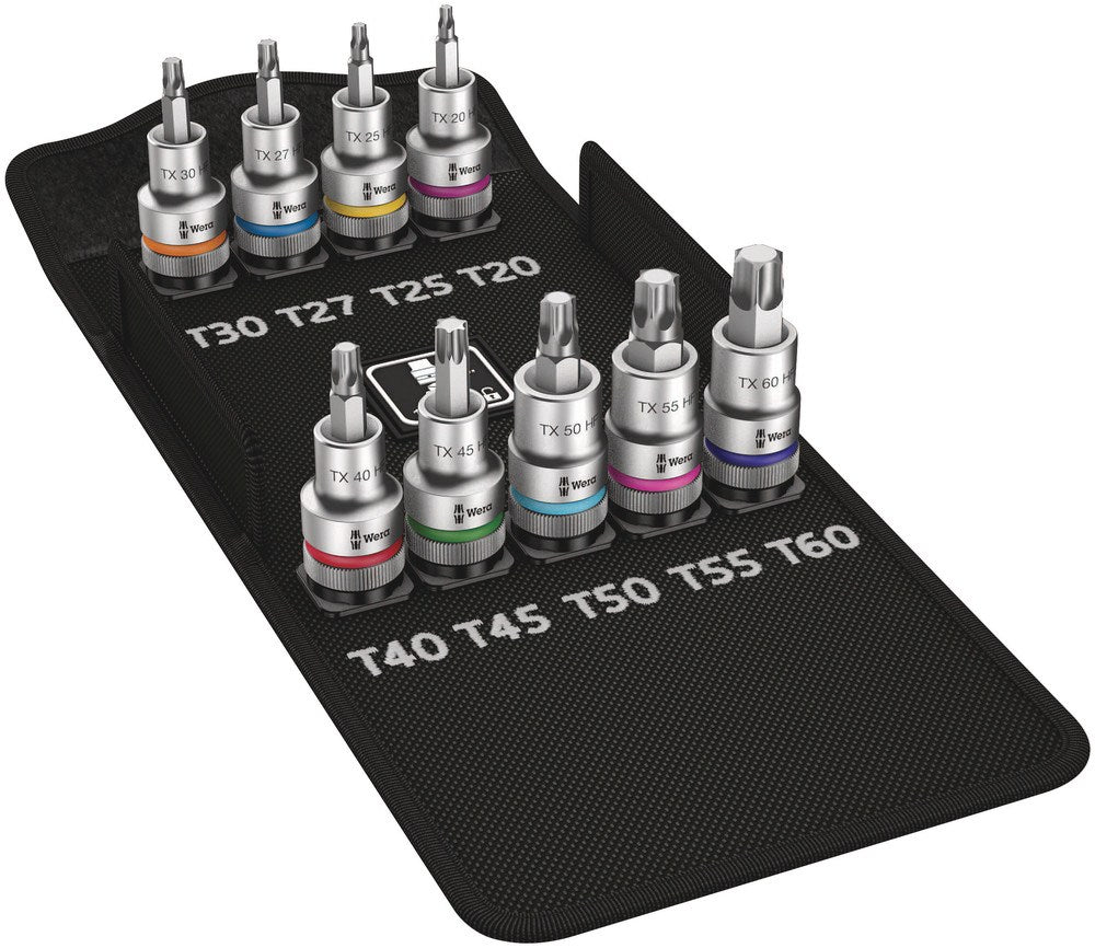 8767 HMC HF 1 ZYKLOP BIT-DOPPEN-SET TORX®, MET VASTHOUDFUNCTIE, 9 -DELIG