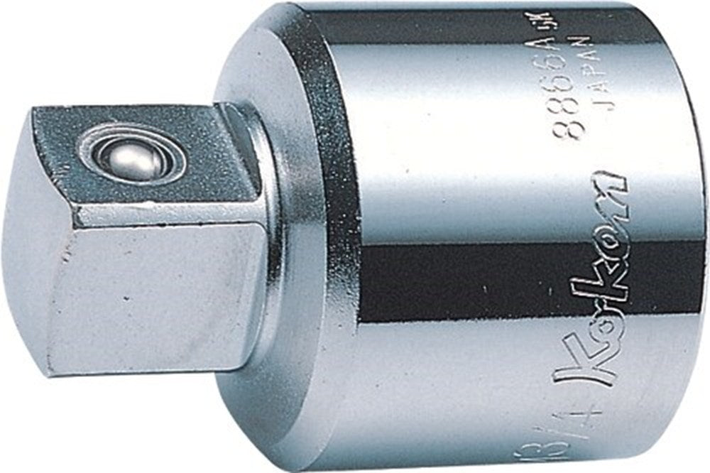 1" verloopstuk tbv. 3/4" dop L=65mm Met kogeltje handuitvoering