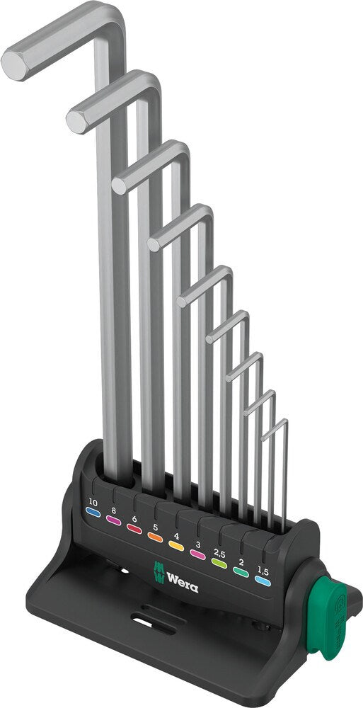 950/9 Hex-Plus 8 Stiftsleutelset, metrisch, verchroomd