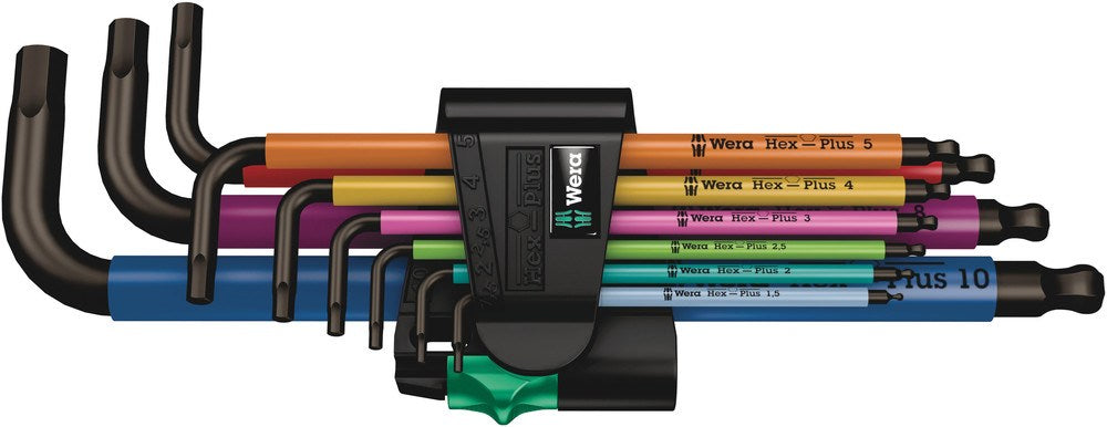 950/9 HEX-PLUS MULTICOLOUR 1 SB, STIFTSLEUTELSET, METRISCH, BLACKLASER, 9-DELIG