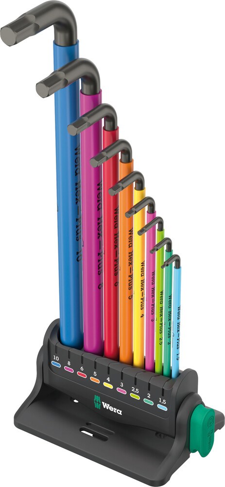 950/9 Hex-Plus Multicolour 3 Stiftsleutelset, metrisch, BlackLaser