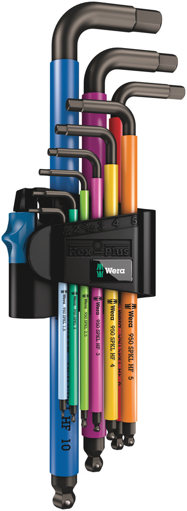 950/9 HEX-PLUS MULTICOLOUR 1, STIFTSLEUTELSET, METRISCH, BLACKLASER, 9 -DELIG