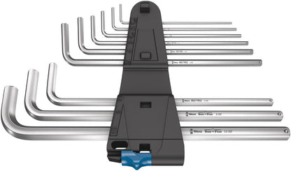 950/9 L HEX-PLUS HF 1 STIFTSLEUTELSET, METRISCH, VERCHROOMD, MET VASTHOUDFUNCTIE, 9-DELIG