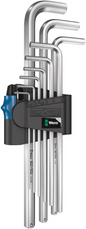 950/9 L HEX-PLUS HF 1 STIFTSLEUTELSET, METRISCH, VERCHROOMD, MET VASTHOUDFUNCTIE, 9-DELIG