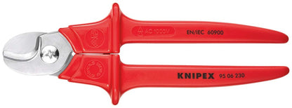 KNIPEX 95 06 230 Kabelschaar benen met kunststof omspoten geïsoleerd, met kunststof gespoten, VDE-ge