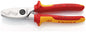 KNIPEX 95 16 200 Kabelschaar met dubbele snijkanten geïsoleerd met meer-componentengrepen, VDE-getes