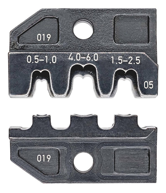 KNIPEX 97 49 05 Krimpprofiel voor niet geïsoleeerde open aansluitstekkers (4,8 + 6,3 mm stekkerbreed